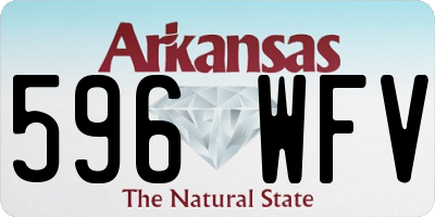 AR license plate 596WFV