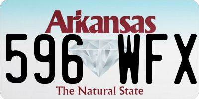 AR license plate 596WFX