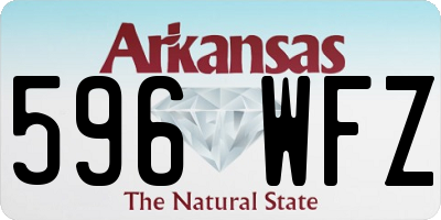 AR license plate 596WFZ