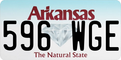 AR license plate 596WGE