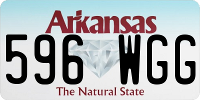 AR license plate 596WGG