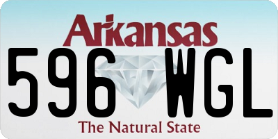 AR license plate 596WGL