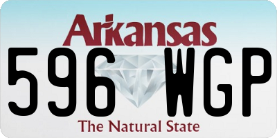 AR license plate 596WGP