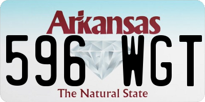 AR license plate 596WGT