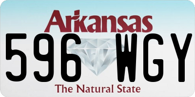 AR license plate 596WGY