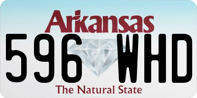 AR license plate 596WHD