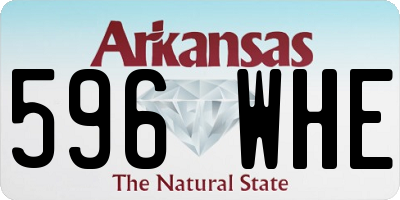 AR license plate 596WHE