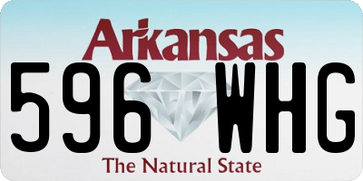 AR license plate 596WHG