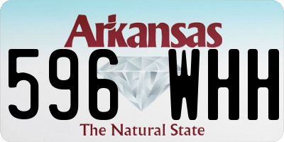 AR license plate 596WHH