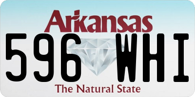 AR license plate 596WHI