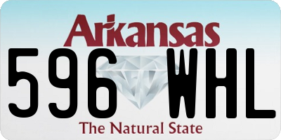 AR license plate 596WHL