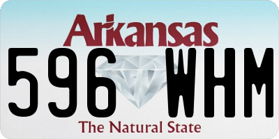 AR license plate 596WHM