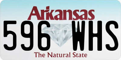 AR license plate 596WHS
