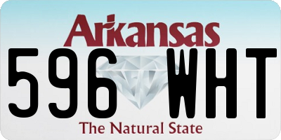 AR license plate 596WHT