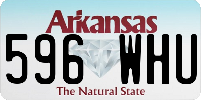 AR license plate 596WHU