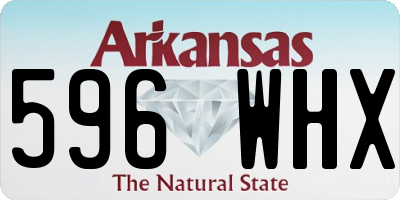 AR license plate 596WHX