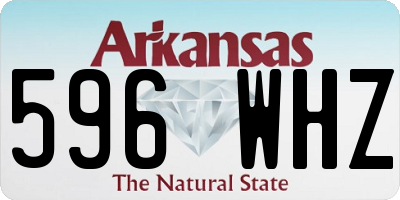 AR license plate 596WHZ