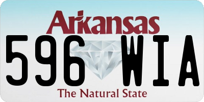 AR license plate 596WIA