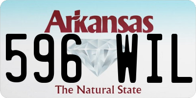 AR license plate 596WIL
