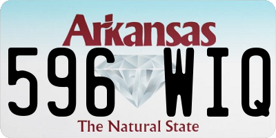 AR license plate 596WIQ