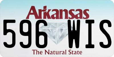 AR license plate 596WIS