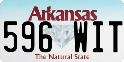 AR license plate 596WIT