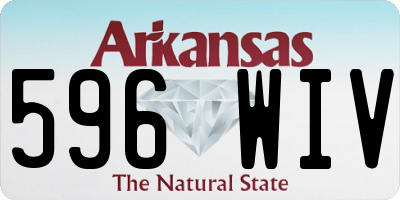 AR license plate 596WIV