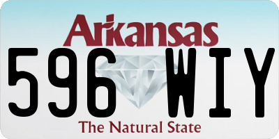 AR license plate 596WIY