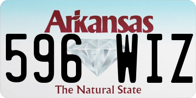 AR license plate 596WIZ