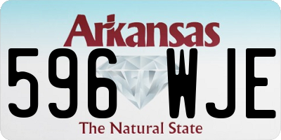 AR license plate 596WJE