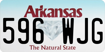 AR license plate 596WJG
