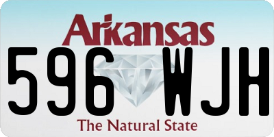 AR license plate 596WJH