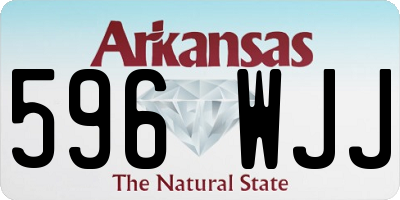 AR license plate 596WJJ