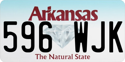 AR license plate 596WJK