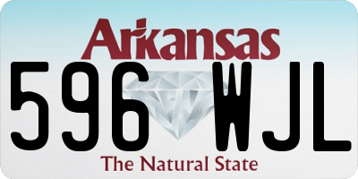 AR license plate 596WJL