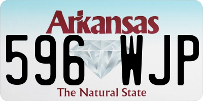 AR license plate 596WJP