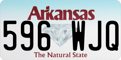 AR license plate 596WJQ