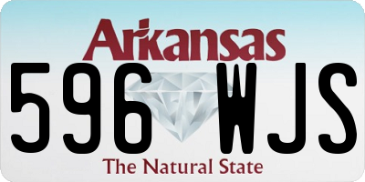 AR license plate 596WJS