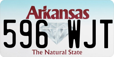 AR license plate 596WJT