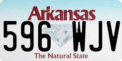 AR license plate 596WJV