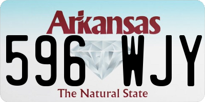 AR license plate 596WJY