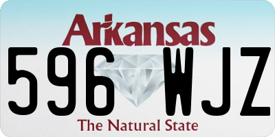 AR license plate 596WJZ
