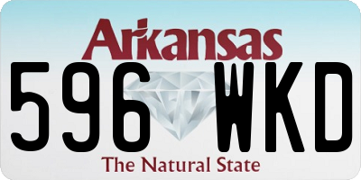 AR license plate 596WKD