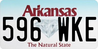 AR license plate 596WKE