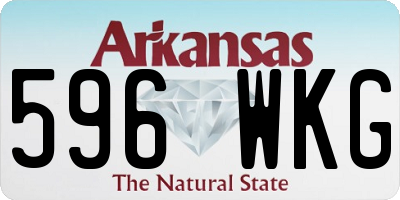 AR license plate 596WKG