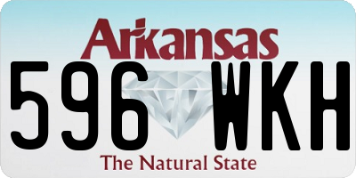 AR license plate 596WKH