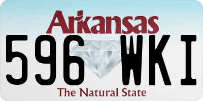 AR license plate 596WKI