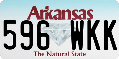 AR license plate 596WKK