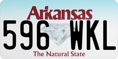 AR license plate 596WKL