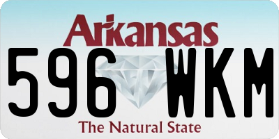 AR license plate 596WKM